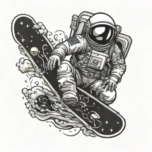 Astronaut Skateboard