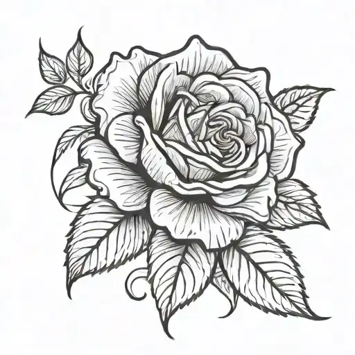 Rose With A Date For Vine