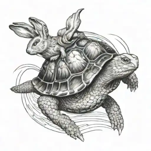 Rabbit Chasing Turtle
