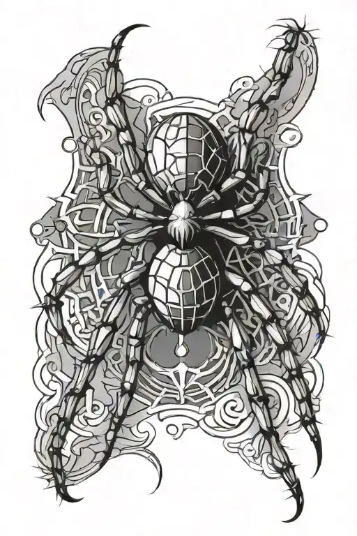 Spider Ten With Cross