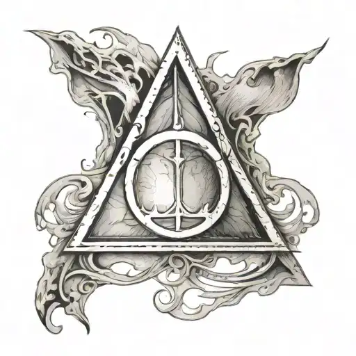 The Deathly Hallows Symbol Without Any Sorroundings