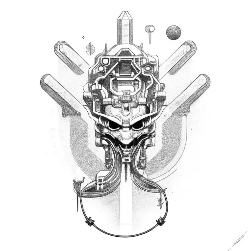 Cyberpunk-inspired Yggdrasil