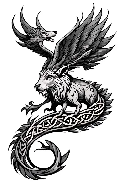 Celtic Sleeve With Animals