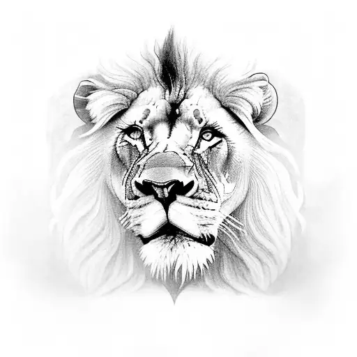 A Lion And A Virgin Maiden Holding Hands