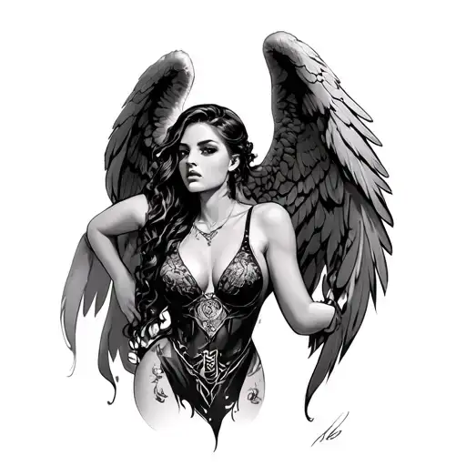 Sexy Girl Dark Angel