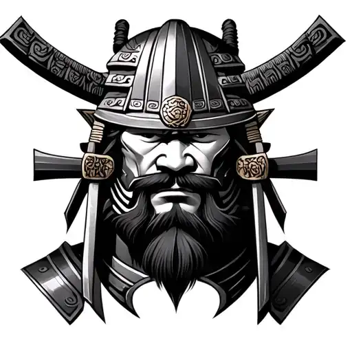 Samurai Head Looking