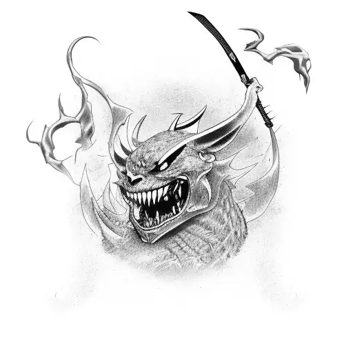 Katana And Black Devil