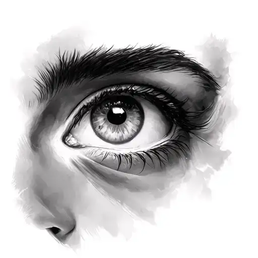 Her Eyes Opened With Background