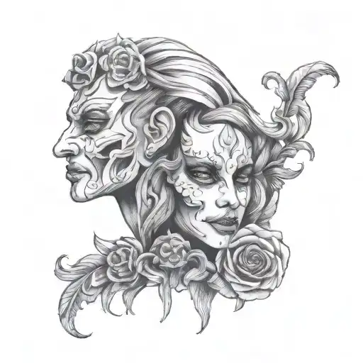 Gemini Masks One With A Smile