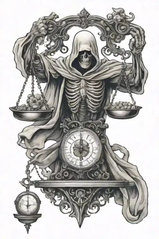 Reaper And Balance Scale