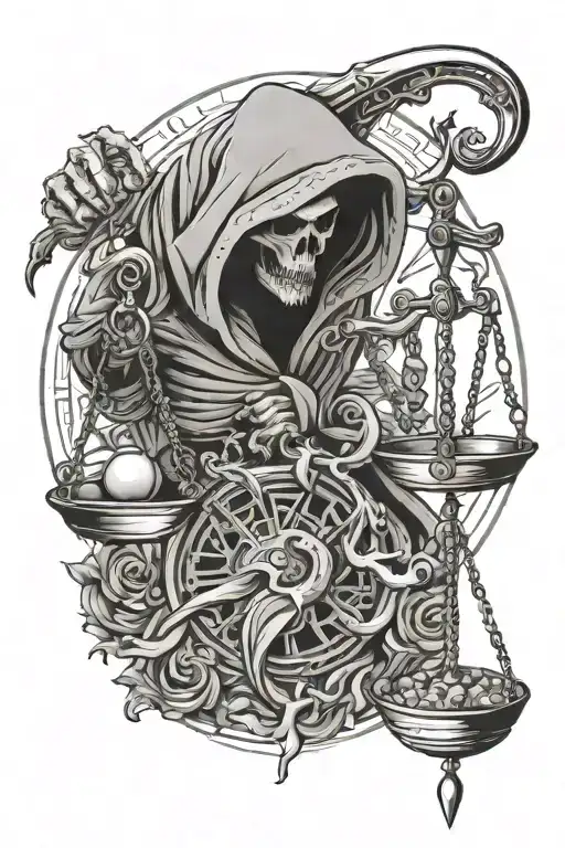 Reaper And Balance Scale