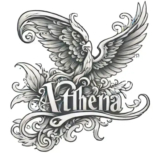 Athena Written Pretty Name