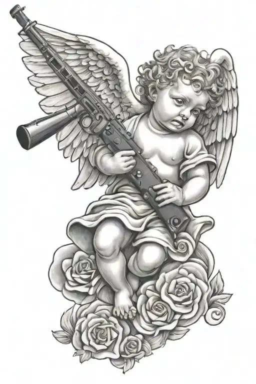 Baby Angel With A Shotgun