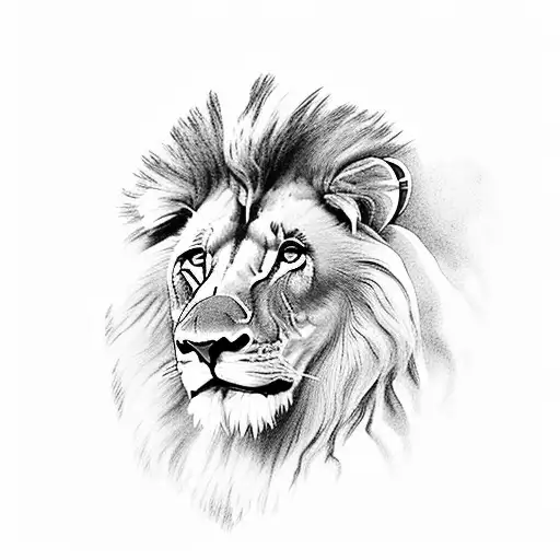 A Lion Standing Proudly On A Rocky Cliff Overlooking The Ocean