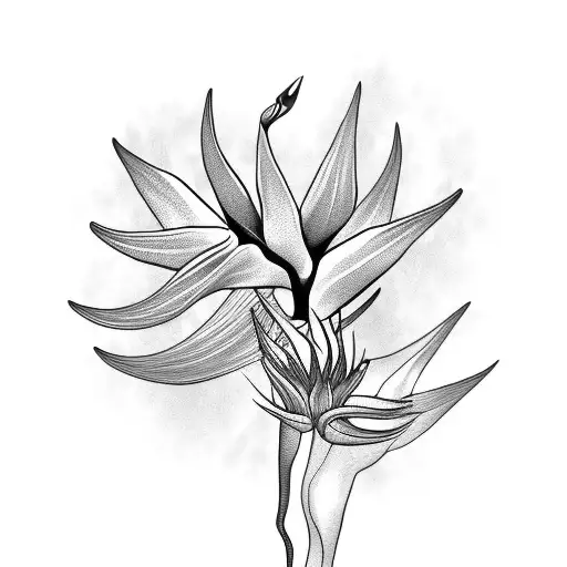 Bird Of Paradise Flowers With Africa