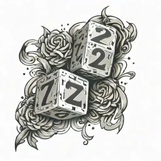 2 Dice With Roman Numerals 7 12 Subtly Integrated