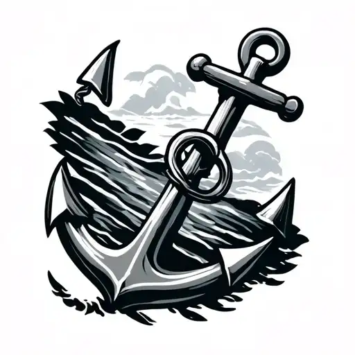 Boat Anchor With Papa Writer