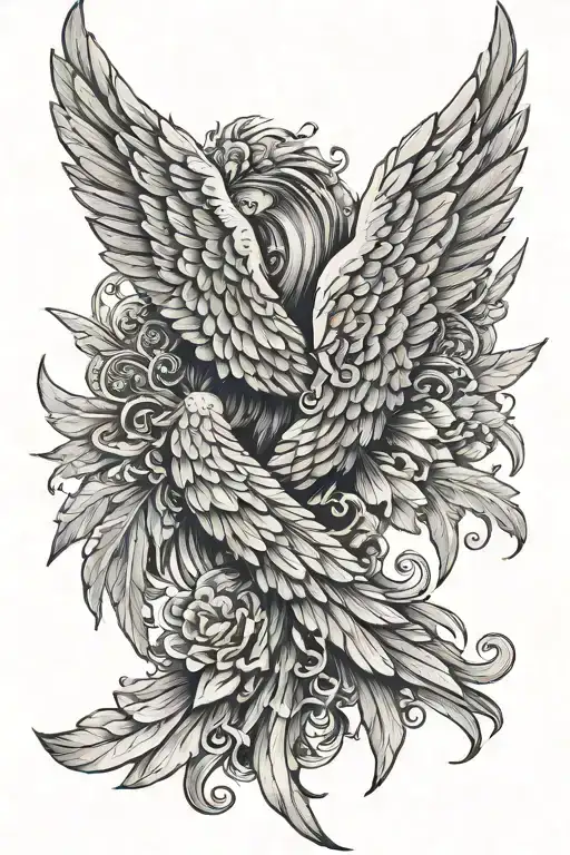 Black Wings Of Fallen Angel Wings