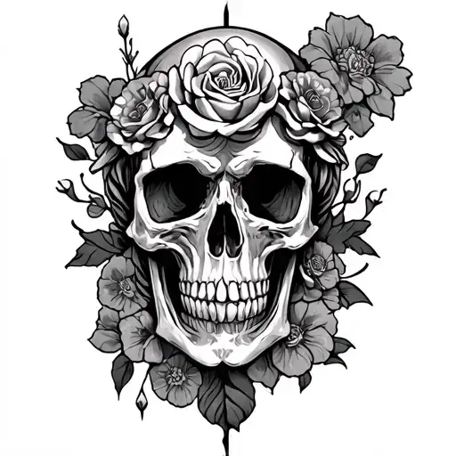 Irish Symbol And Stoic Momento Mori Theme Sleeve