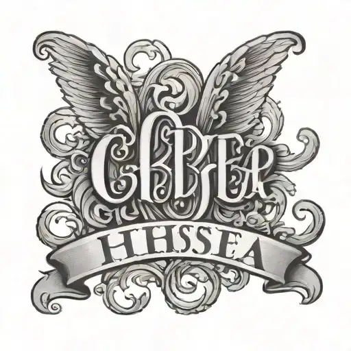 Two Word Ambigram Chelsea Roger