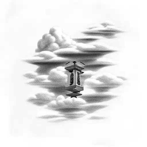 Clouds With Roman Numerals