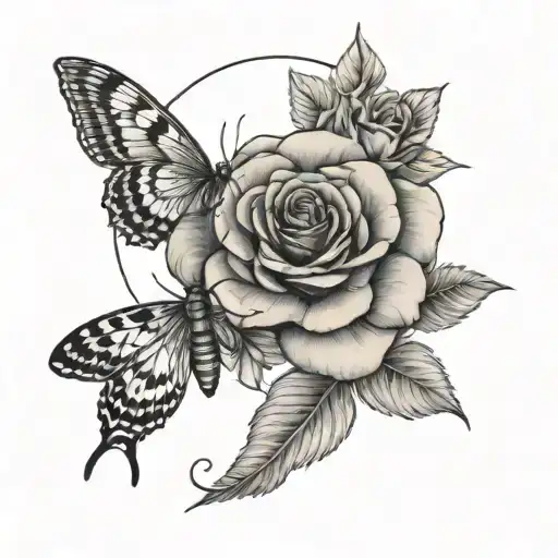 Moths And Roses And Moon