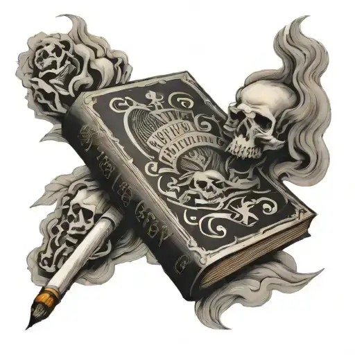 Book Which Opens With Smoking And Above A Text