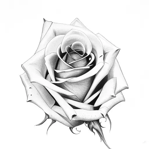 Rose With Stem For Arm