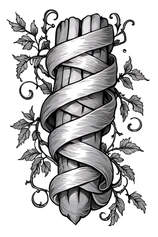 Wrapped Vine Going Vertical Leg