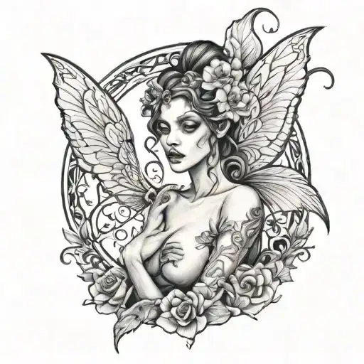 Dark Faery Nude Woman