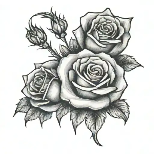 The Name David And A Rose