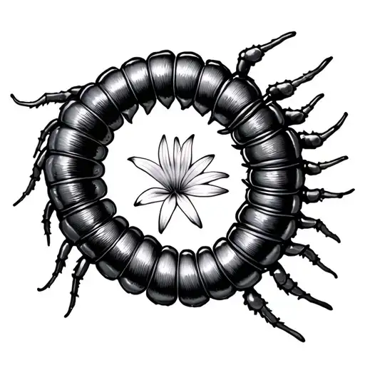 Spider Lily With Centipede Wrapped