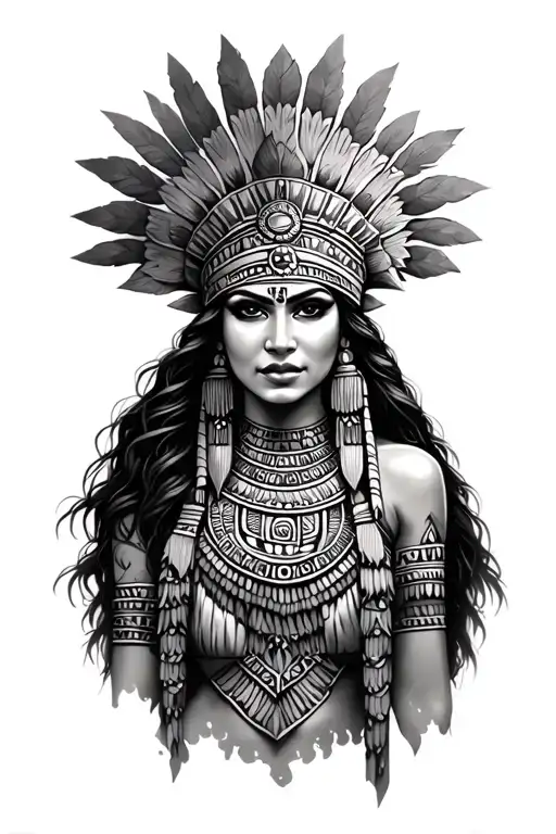 Realistic Aztec Princess