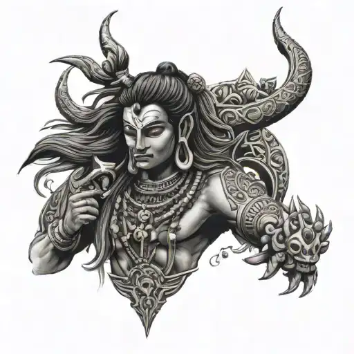 Hindu Shiva Sleeve