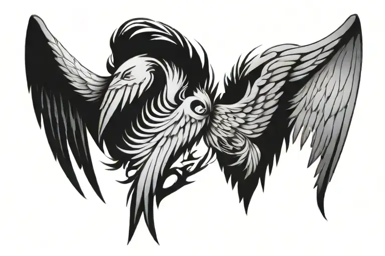 Evil Wing And Angle Wing