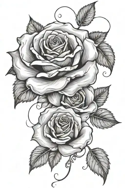 Rose With Flower Pedels Falling