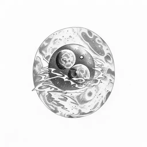 Space Themed Half Sleeve