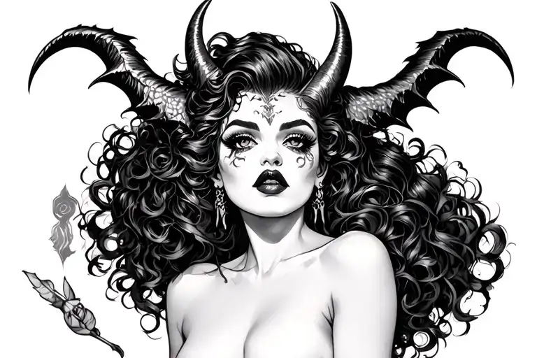 Demon Pin Up Girl