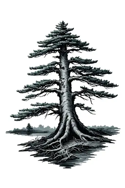 Pine Tree Skinny Trunk