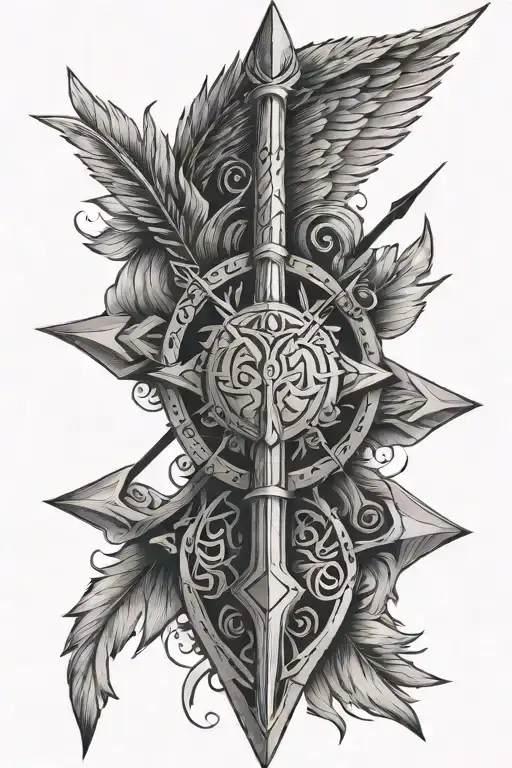 Valkyrie Sigil And Arrow
