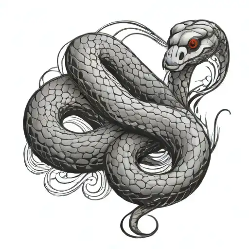 Snake Constricts Its Prey