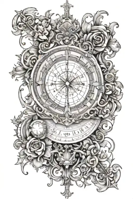 Renaissance Mathematics Line Drawing
