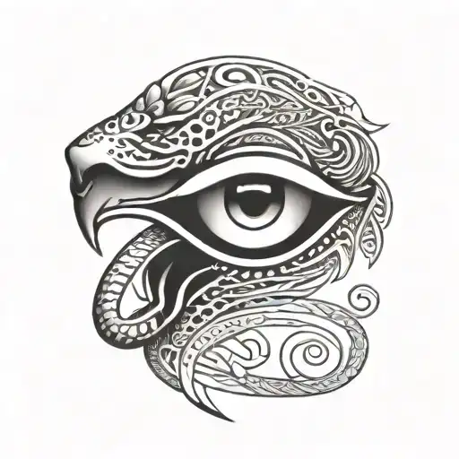 A Combination Of The Eye Of Horus And A Jaguar Representing Both Egyptian And Venezuelan Cultures