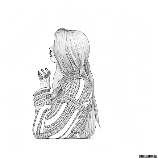 A Woman Smelling A Rose