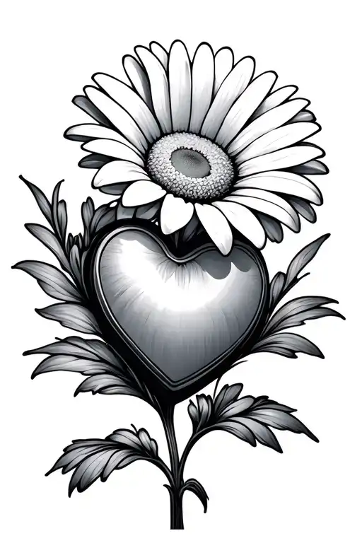 Heart Signal Daisy Flower