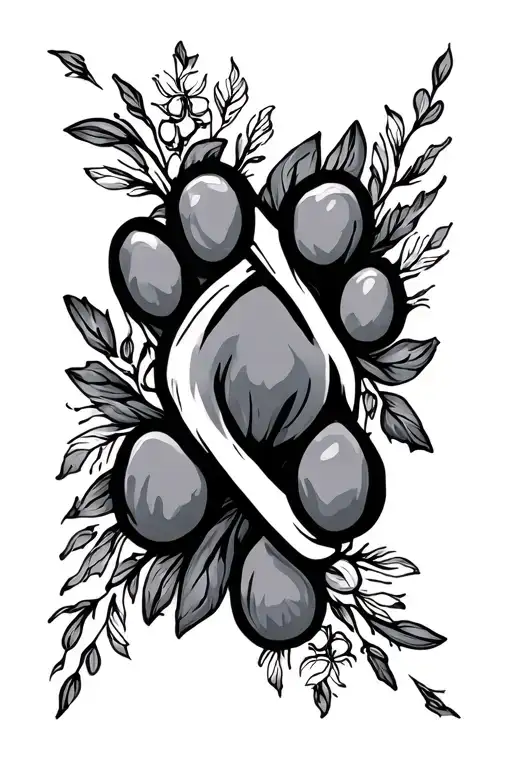 Dog Paw Print Infinity Sign