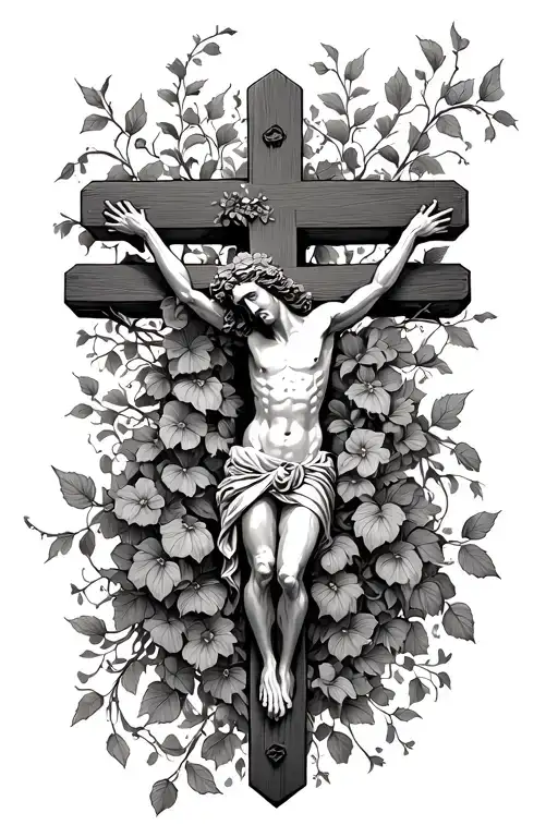 Vine Crucifix Combined