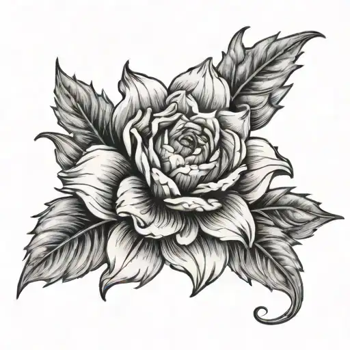 Chrysanthemum Rose Daffodil Bud Wrapped