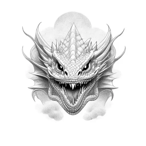 B With A Dragon Around It