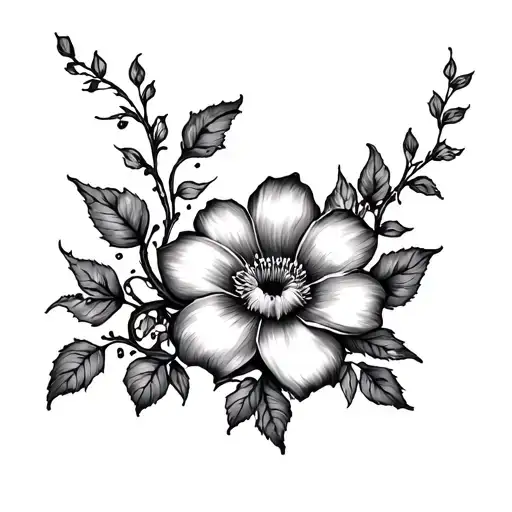 Vine And Flower Spine